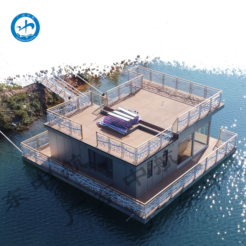 С защитой от прокалывания палубы, плавающий дом на воде