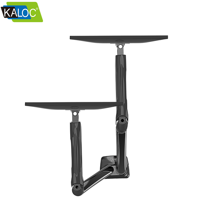 Dual Lcd Stand Adjustable Arm Computer Desk Mount Monitor
