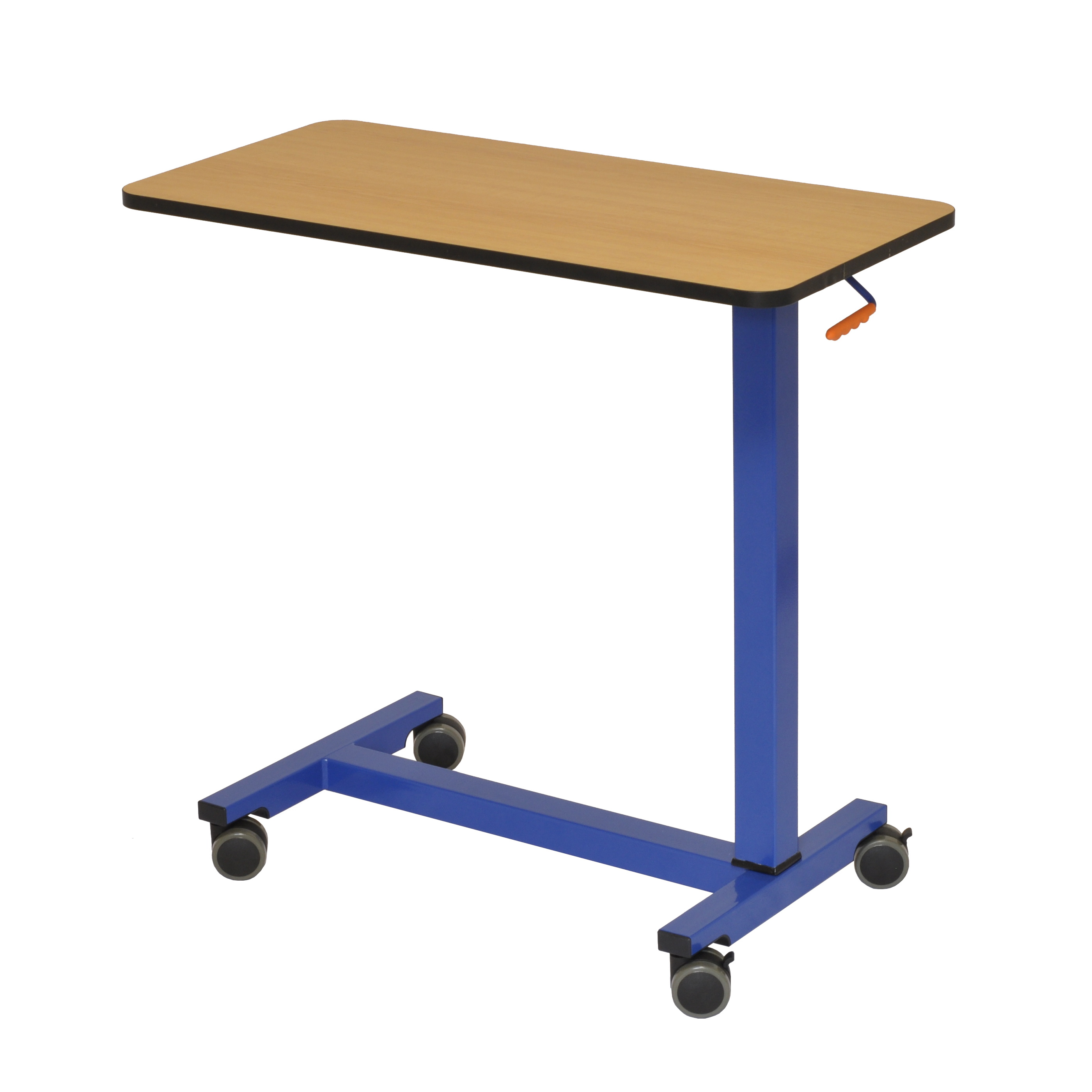 Medical Hospital Home Use Height Adjustable Wheels Laptop Desk Computer Overbed Table