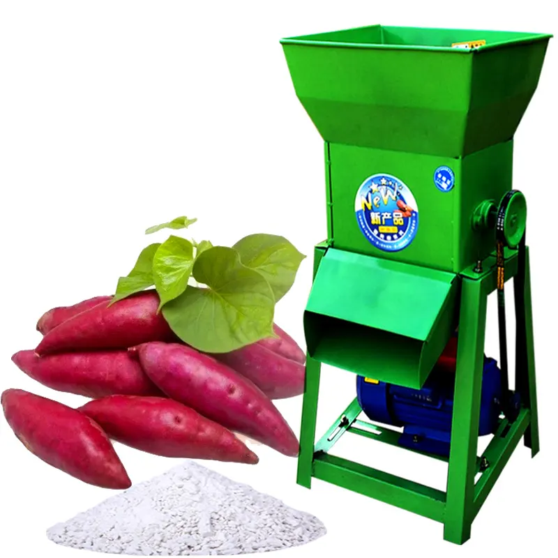 800kg/h Stainless Steel commercial sweet potato cassava Taro wet grinder Starch pulping refiner extractor separator feed crusher
