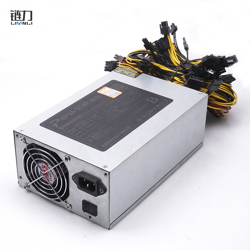 Lianli/OEM, работающего на постоянном токе 12 В в вход 2000 Вт 24Pin блок питания atx блок питания постоянного тока для видеокарт