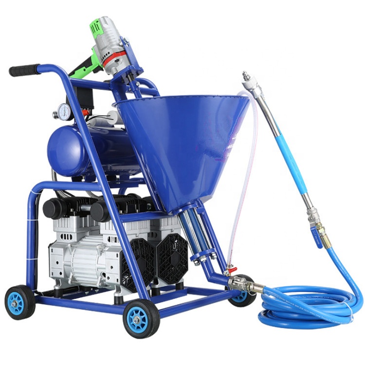Double compressor electric waterproof wall putty spraying machine