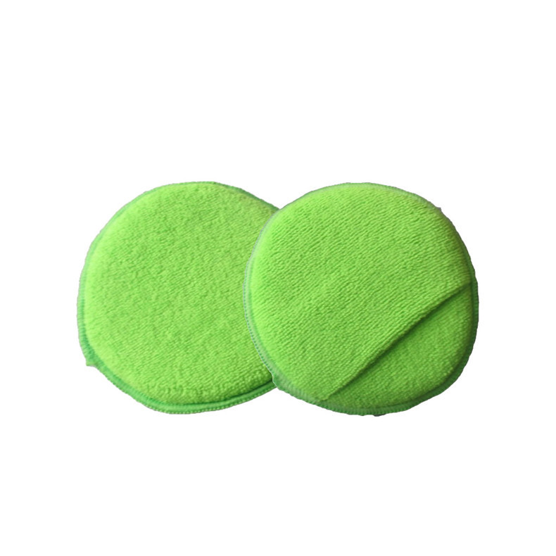 5 Inch microfiber wax applicator pad hand waxing Pads for car care polishing