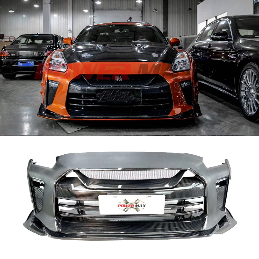 ФАП автомобильный TS стиль передний бампер спойлер бар 2008-2020 для Nissan GTR R35 передний бампер губа