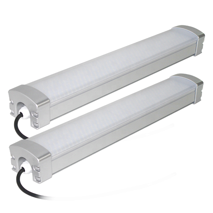 CE CB SAA ETL IP66 Triproof Led Linear Lamp Warehouse 2ft 4ft 5ft Luminous Light DALI Battery Lighting Time Sensor Garage Room