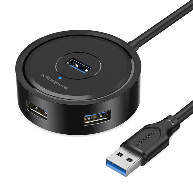 Epsilon Usb3.0 4-портовый концентратор 300 МБ/с. Тип C интерфейс питания Поддержка большой емкости корпус переносного жесткого диска