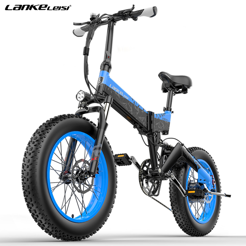 LANKELEISI X3000PLUS 20 дюймов складной электрический велосипед 1000W 48V 14.5AH литий-ионный аккумулятор, срок работы рама из алюминиевого сплава, гидравлические дисковые тормоза