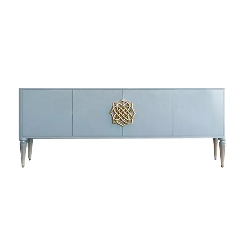 Custom furniture American modern light luxury fashion high-end living room wooden TV cabinet