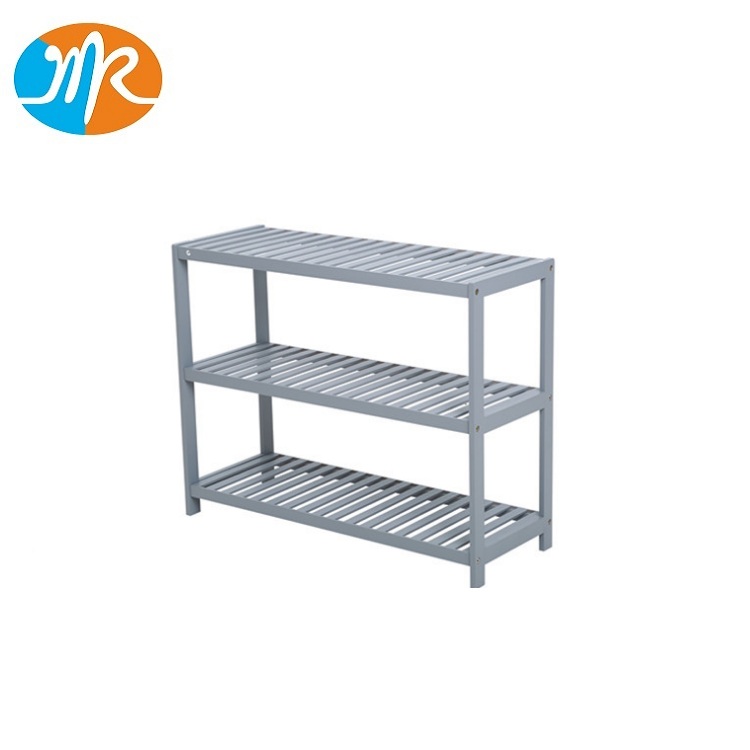 Bamboo Storage Shoe Rack Three layers shoe display shelf