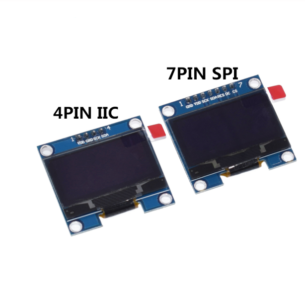 Органический светодиодный модуль 1,3 дюйма, белый/синий цвет SPI/IIC I2C, Коммуникационный цвет 1,3x64, органический светодиодный ЖК-дисплей 1,3 дюйма, модуль органического светодиода дюйма
