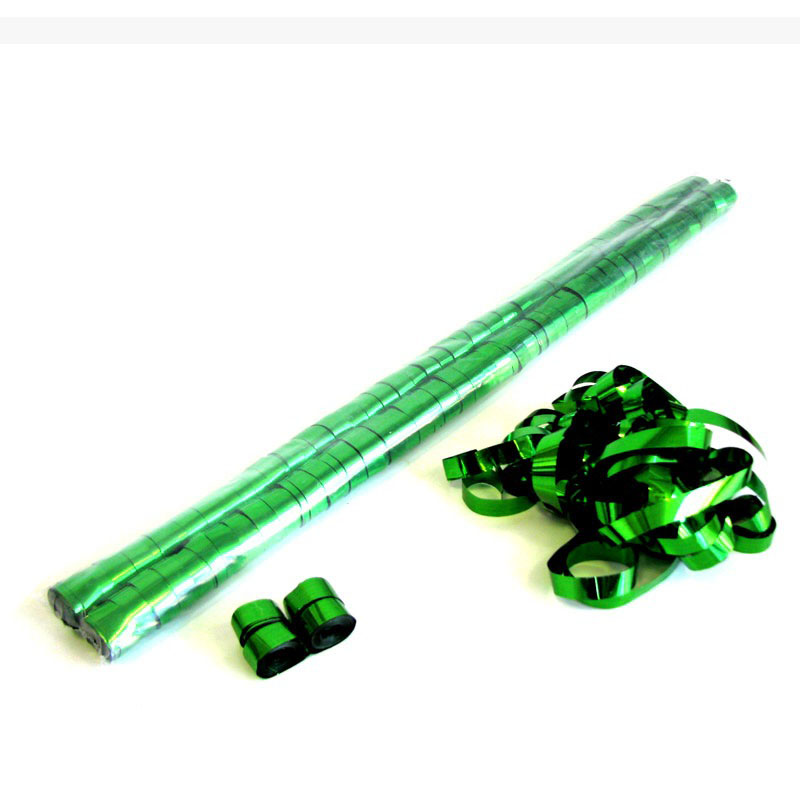 hot selling product about 0.85cm*5m flameproof colorfast double metallic streamer for special  effects