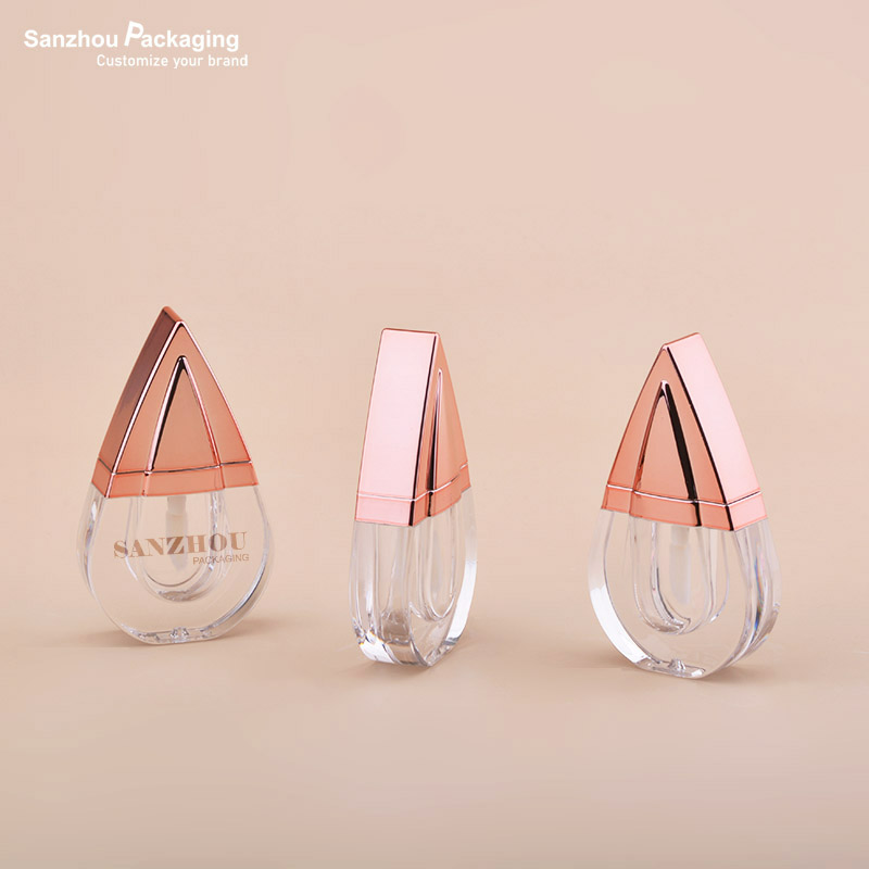 New Model Water Drop Shaped Fancy Lip gloss Mini Tubes Kids Lip gloss Unique Container 3.5ml