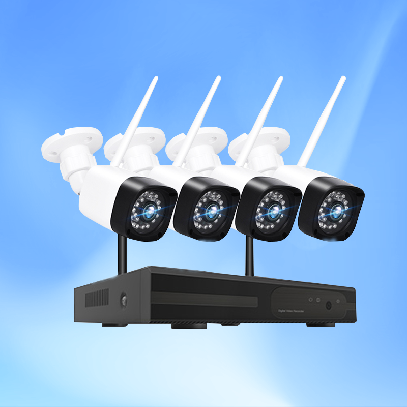 1080P 4CH Waterproof WiFi Security Camera Home Surveillance CCTV System Wireless WiFi Nvr Kit