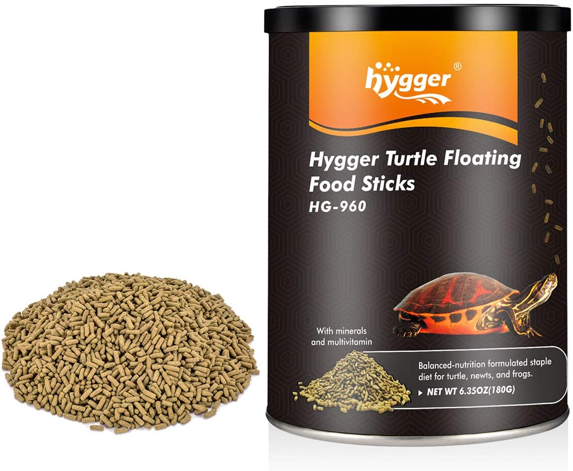 Hygger 6,35 oz черепаха пищевые палочки для всех возрастов, смесь водных формула пищи, а также для тритоны, лягушки, футболка для мальчиков с рисунком ящерицы