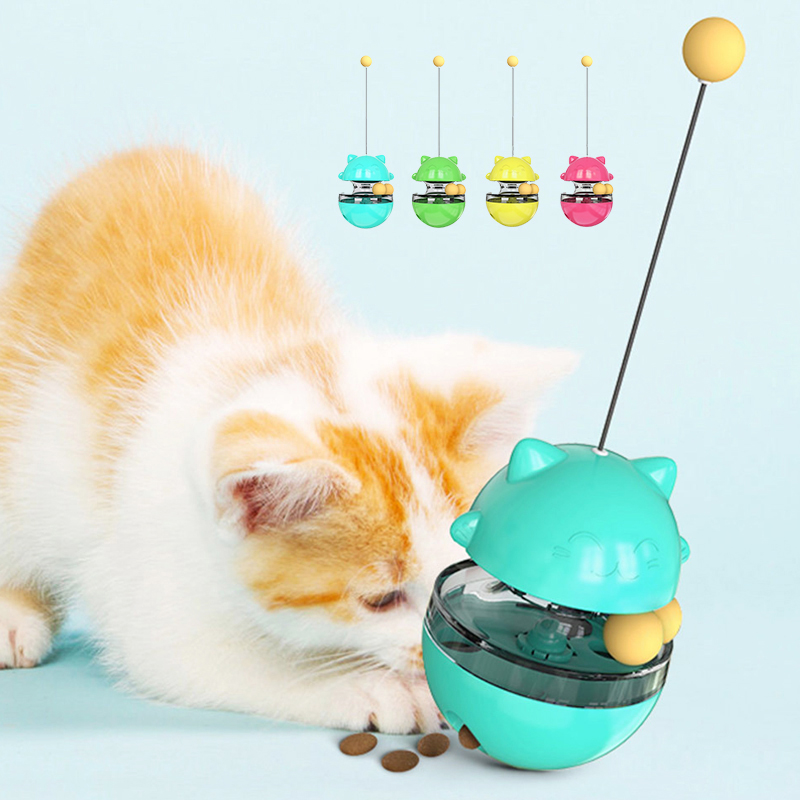 Juguetes para gatos Katze 4 вида цветов 0,6 кг ABS Smart Durable Chew Leaking еда интерактивные игрушки для кошек
