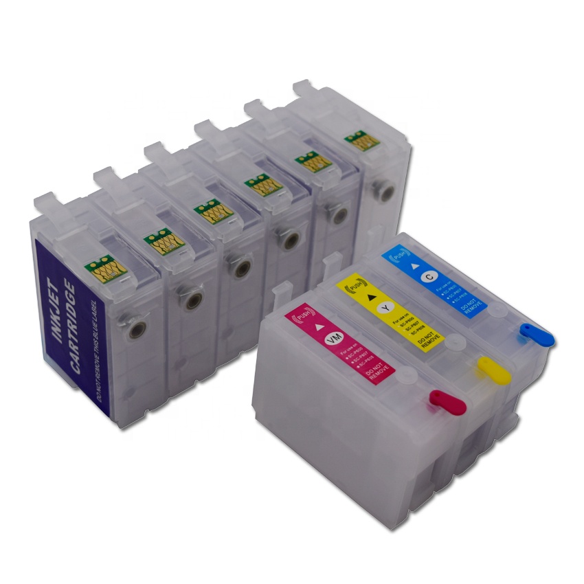 Заправляемый картридж с АВТОСБРОС для Epson Surecolor SC-P600 принтер T7601--T7609