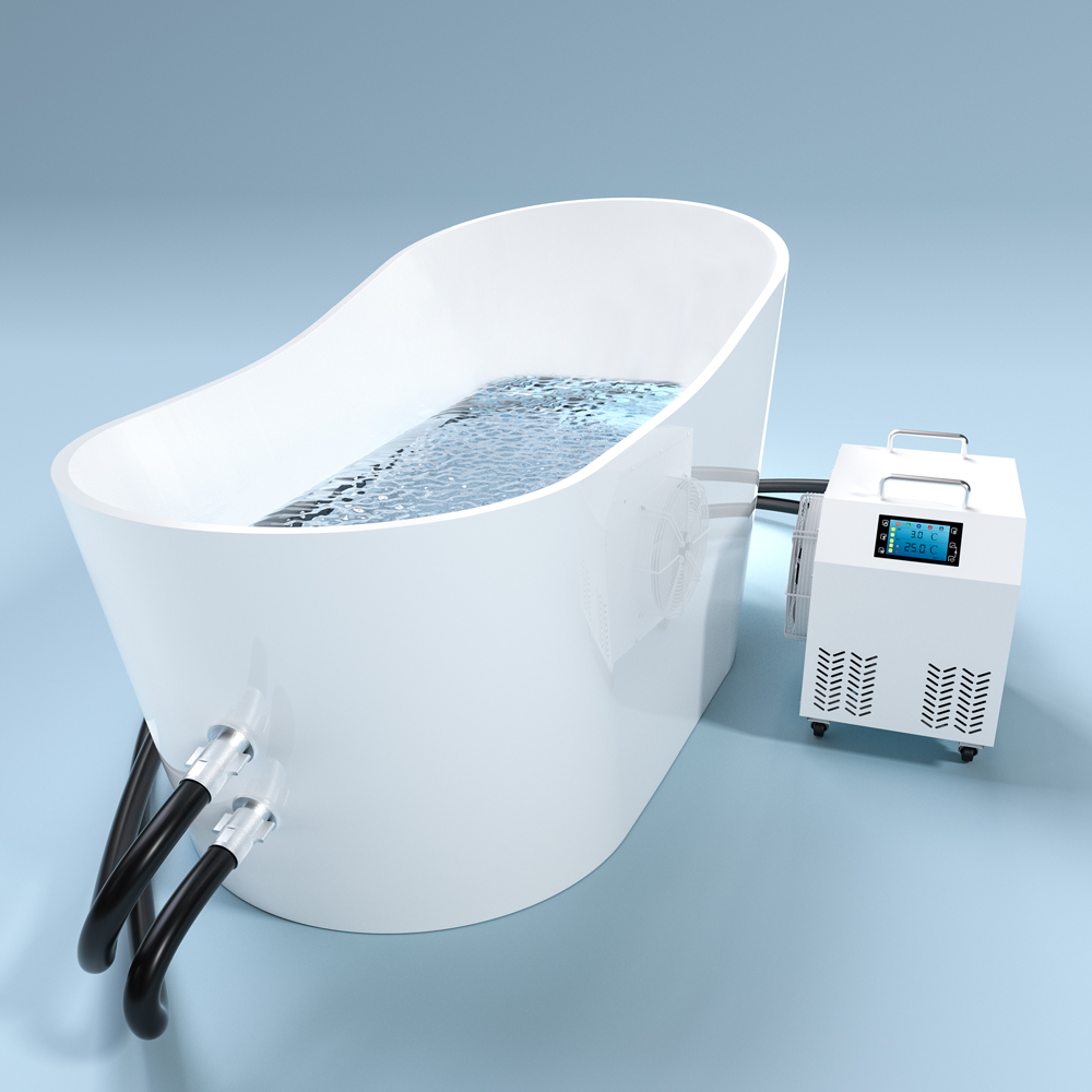 Adult Athletes Physical Recovery Acrylic Bathtub Freestanding Massage Bathtub Ice Bath