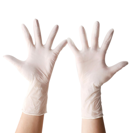 Factory stock natural powder-free latex rubber latex nitrile disposable nitrile gloves