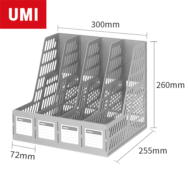 Канцелярские товары UMI, лидер продаж, высококачественный многоразовый пластиковый лоток для файлов