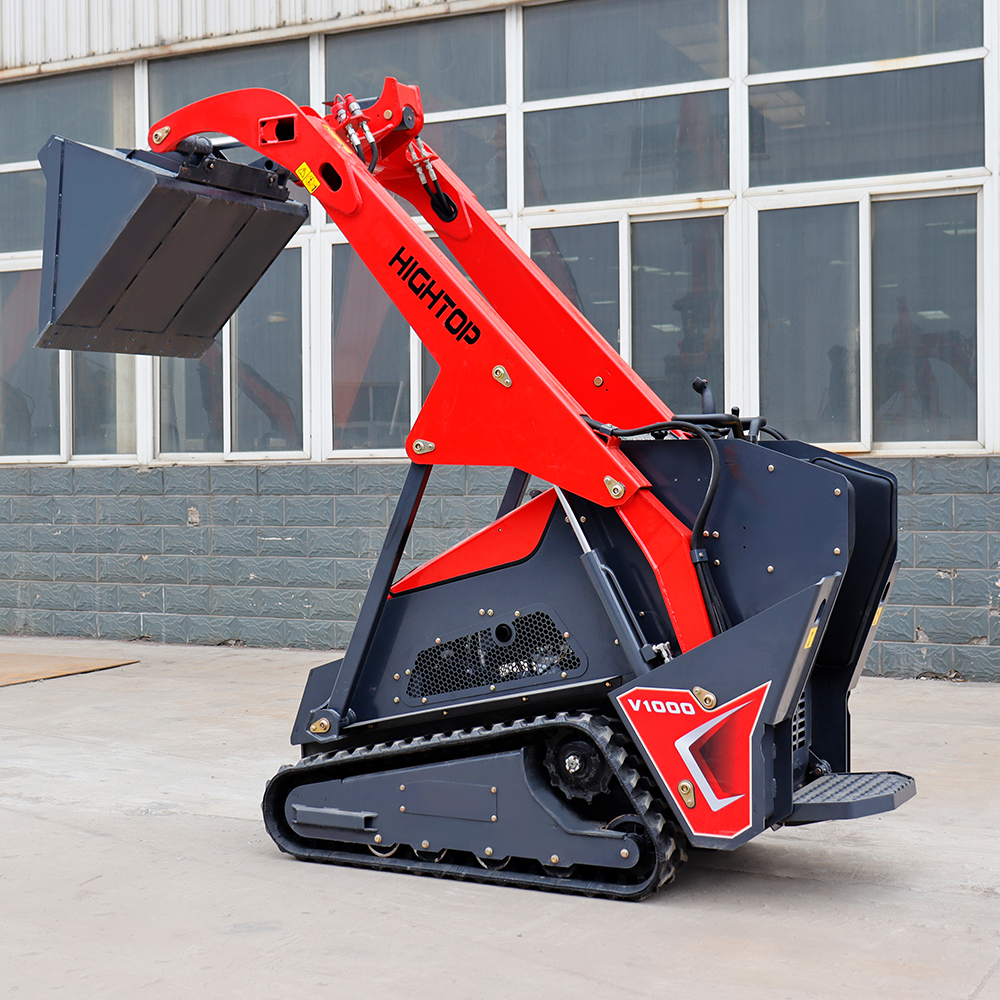 FREE SHIPPING!! Mini Skid Steer Loader KUBOTA Diesel Engine Small Crawler/Tracked/Wheeled Front Loaders With Bucket