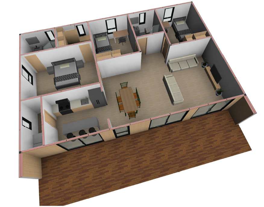 Economic Villa full customized Ready Made fireproof prefab house villa