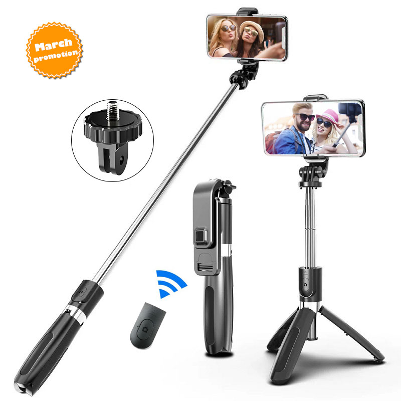 L02 1 м Мини Портативный адаптируемый складной штатив для селфи Gopro беспроводной пульт дистанционного управления штатив для прямой трансляции