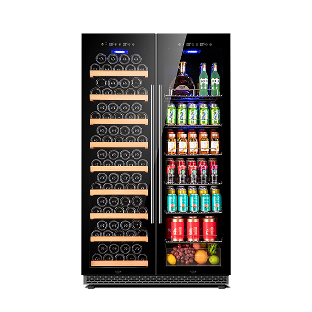 Винный погреб 450L из нержавеющей стали с электрическим компрессором на 168 бутылок