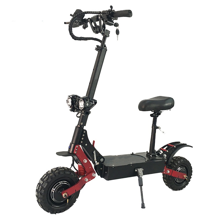 Adults 2400watt Big Power Dual motors Powerful Electric Scooter With Terrain Tyre Electric Vehicle
