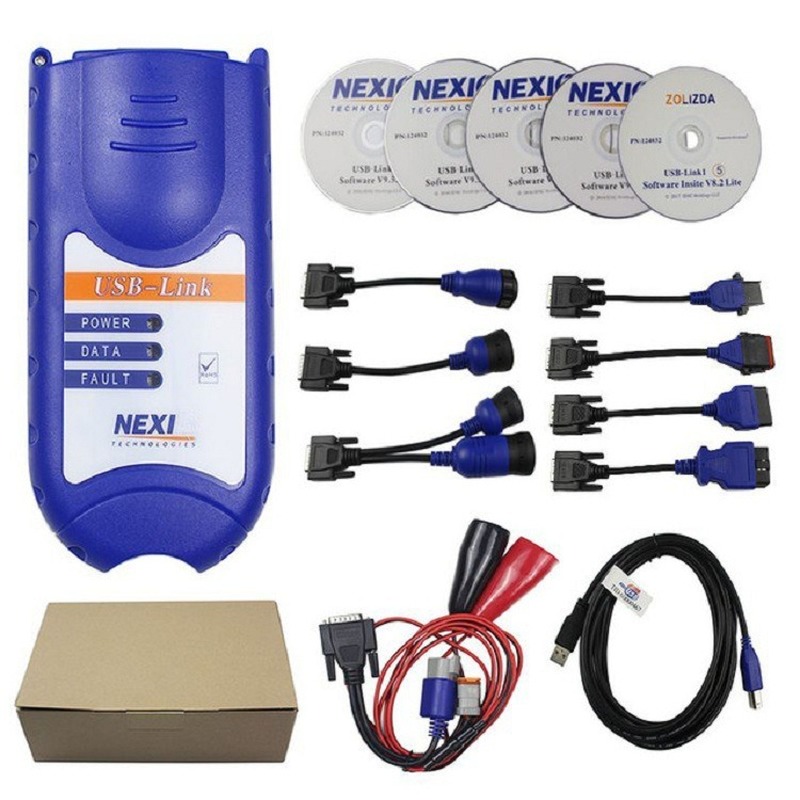 Сканер NEXIQ 125032 USB Link + Программное обеспечение для дизельных грузовиков и программное обеспечение со всеми установками
