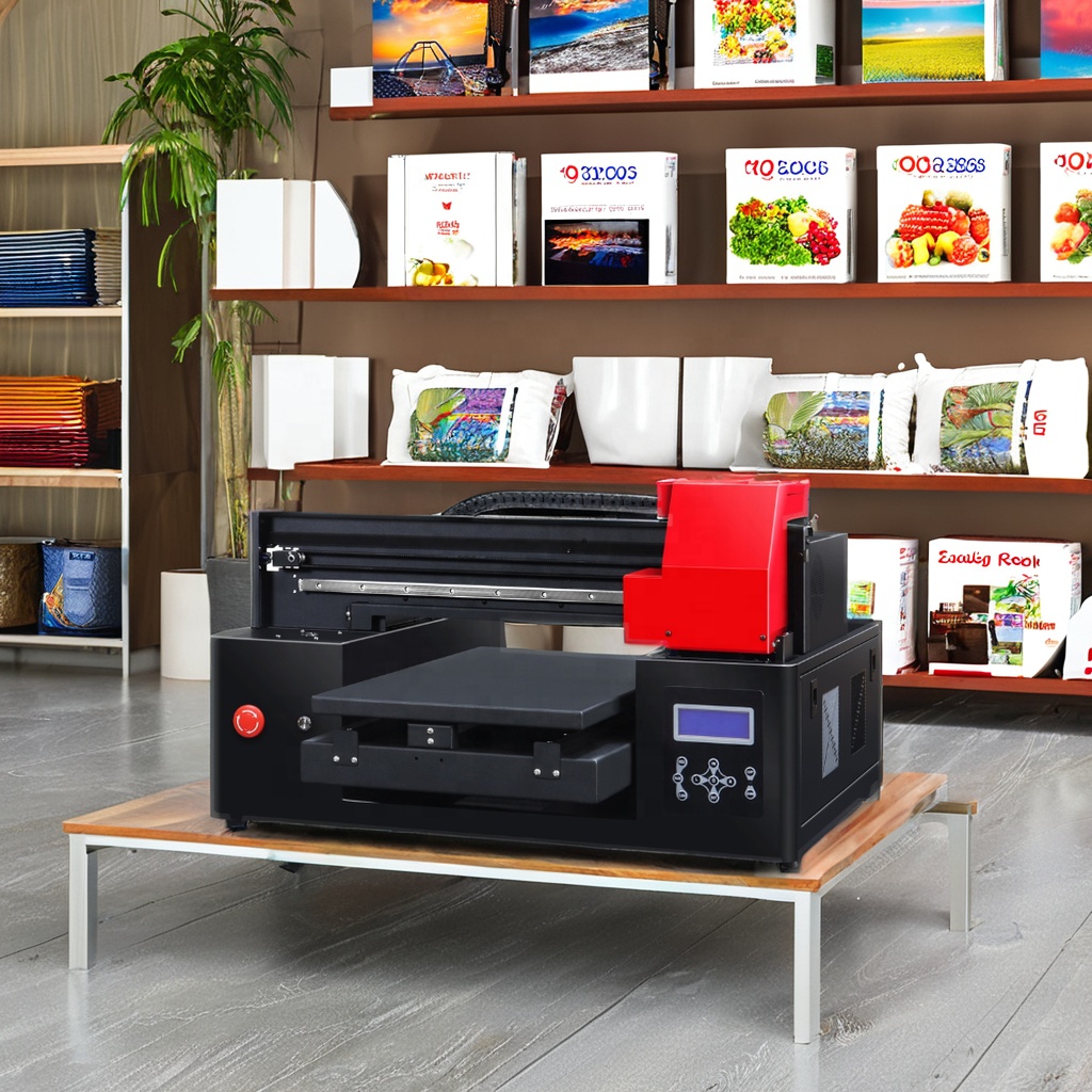 Refinecolor A3 Durable UV Printer for PVC Glass Phone Cases Leather Wood Ceramic & Metal-Multi-Material Label Inkjet Printer