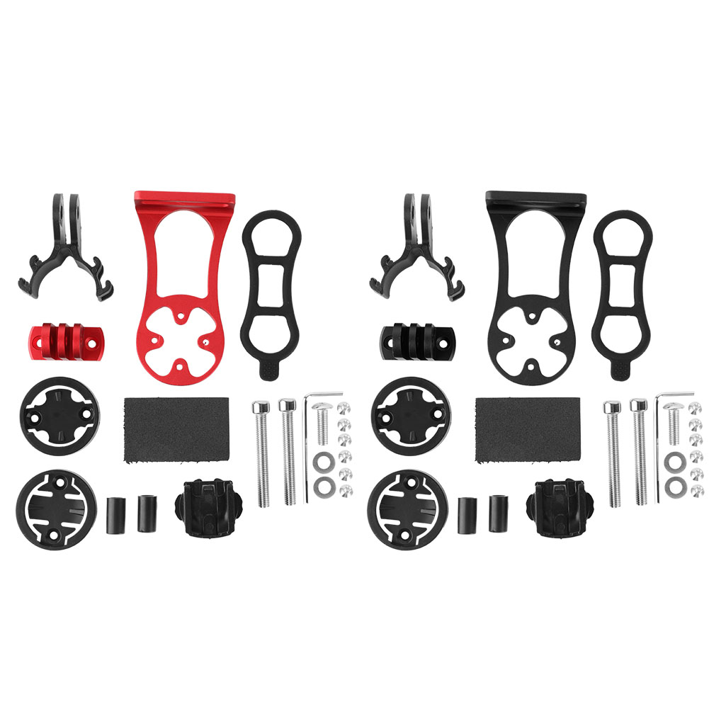 High Quality Durable Black and Red Metal Bike Record Holder Bicycle Computer Mount GPS Bracket Holder for Garmin Cateye Bryton