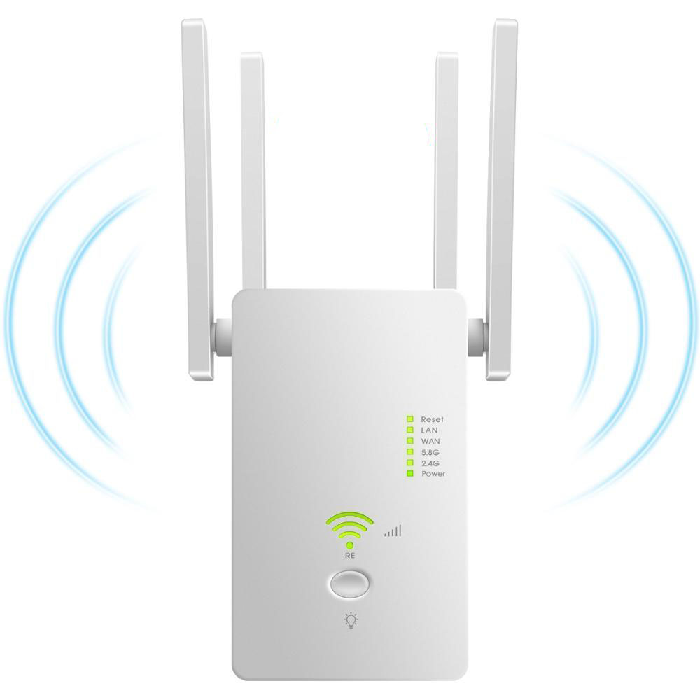 Беспроводной Wi-Fi репитер 1200 Мбит/с, 2,4 ГГц и 5,8 Гц
