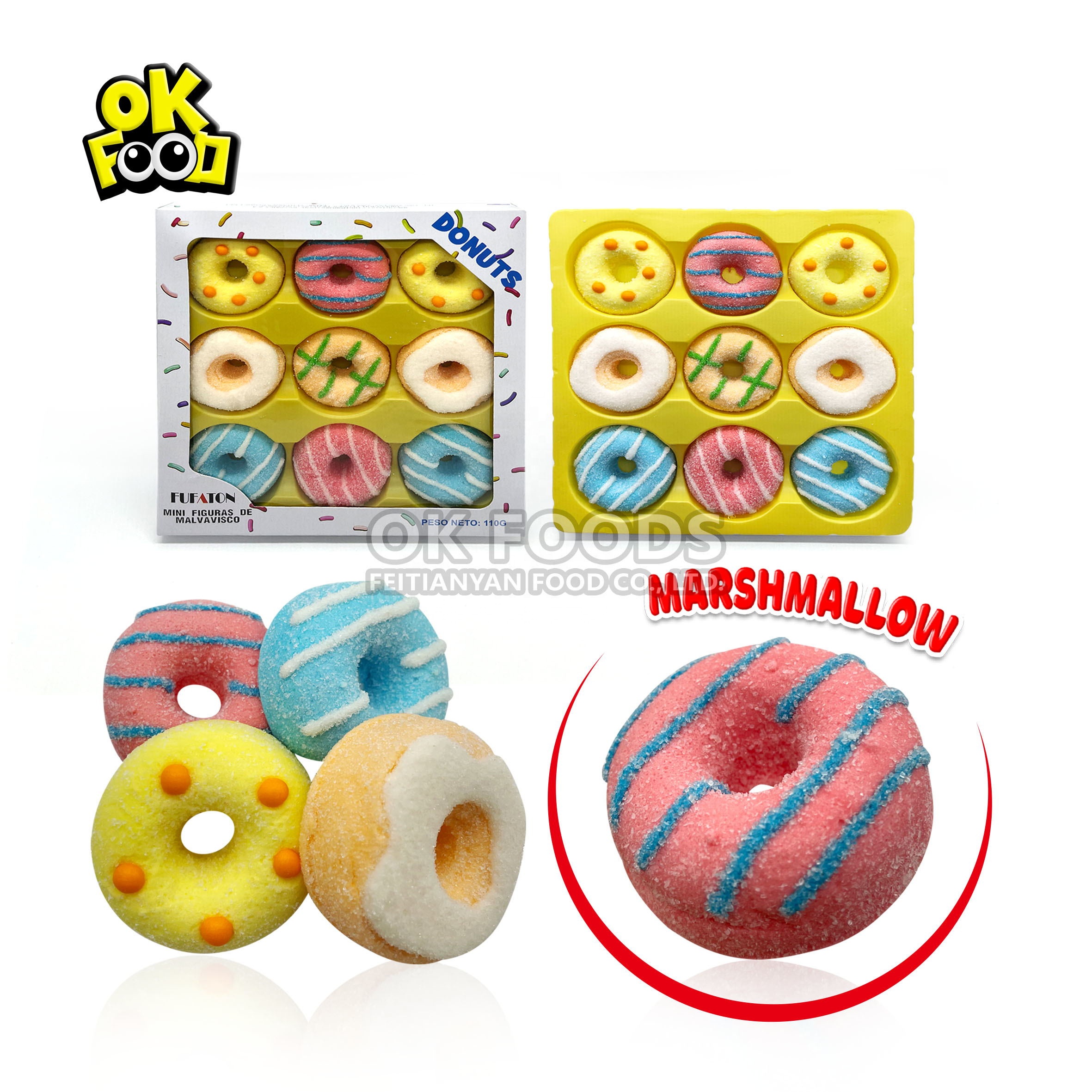 2021 Fruity Donuts and Donut Shaped Marshmallow Lollipops No.657