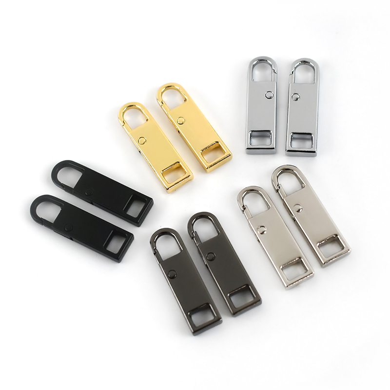 Mettee ZT033 3#5#8#10# Alloy Zipper Pull Head Repair Accessories Connecting Buckle Detachable Spring Zips Pendant
