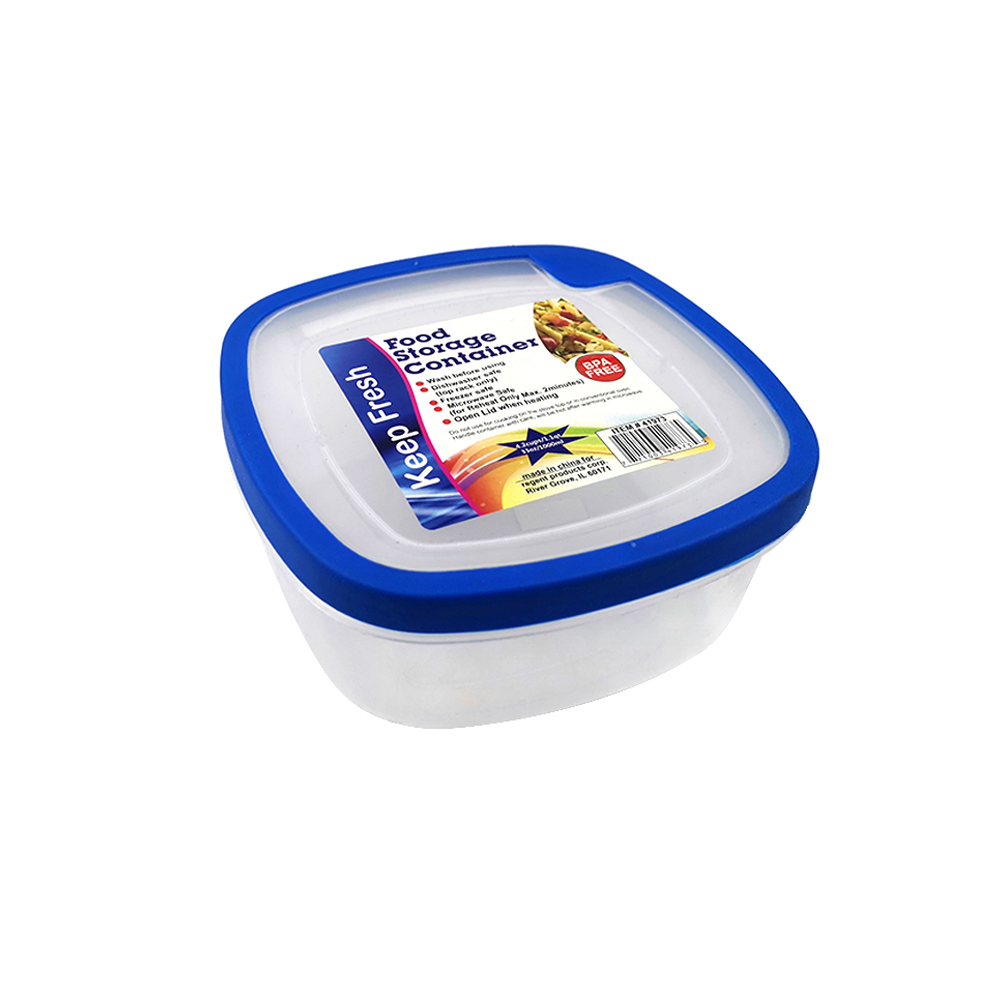 bpa free good selling plastic square food crisper food storage container for kitchen