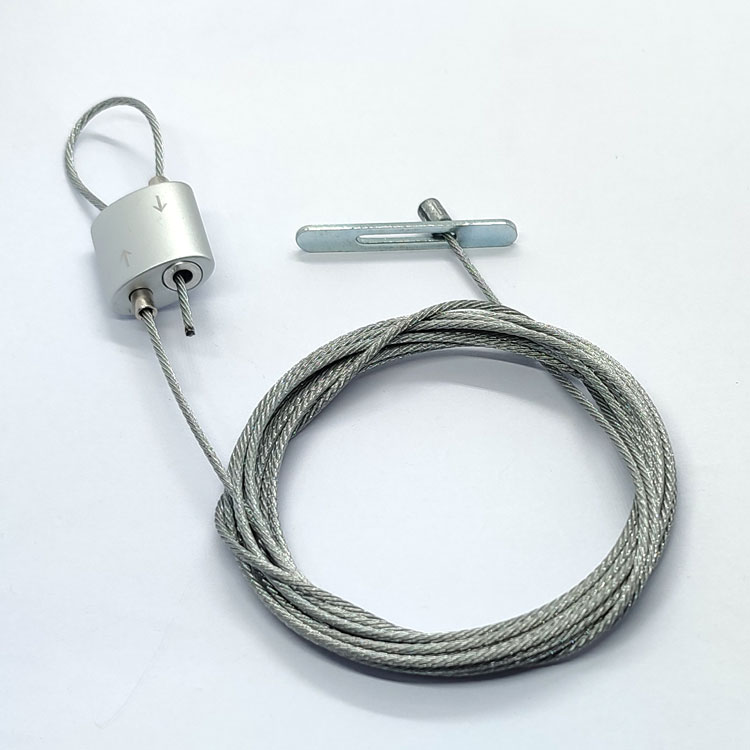 Double Looping cable gripper Galvanized wire rope looped eyelet cable grip lock