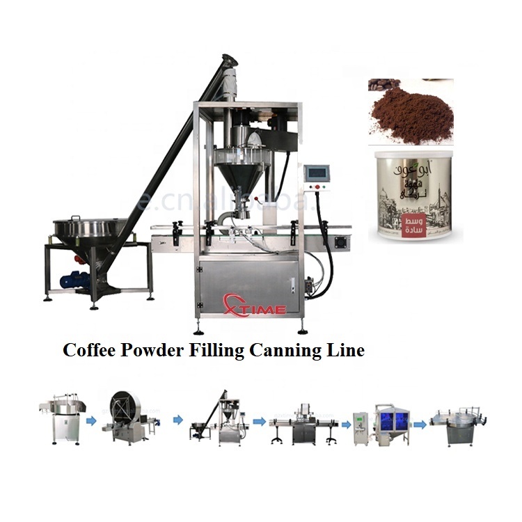Automatic Can Powder feeding, milk powder filling and packaging machine
