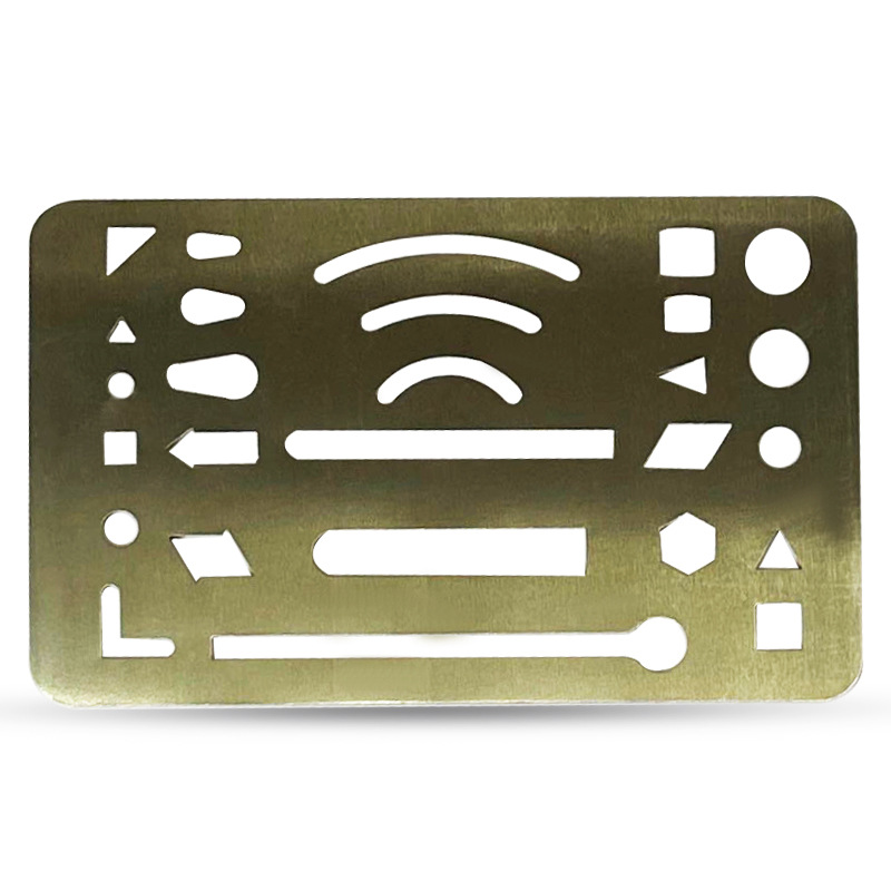 Custom Die Cutting Stainless Steel Metal Multiple Use Stencil For Drawings