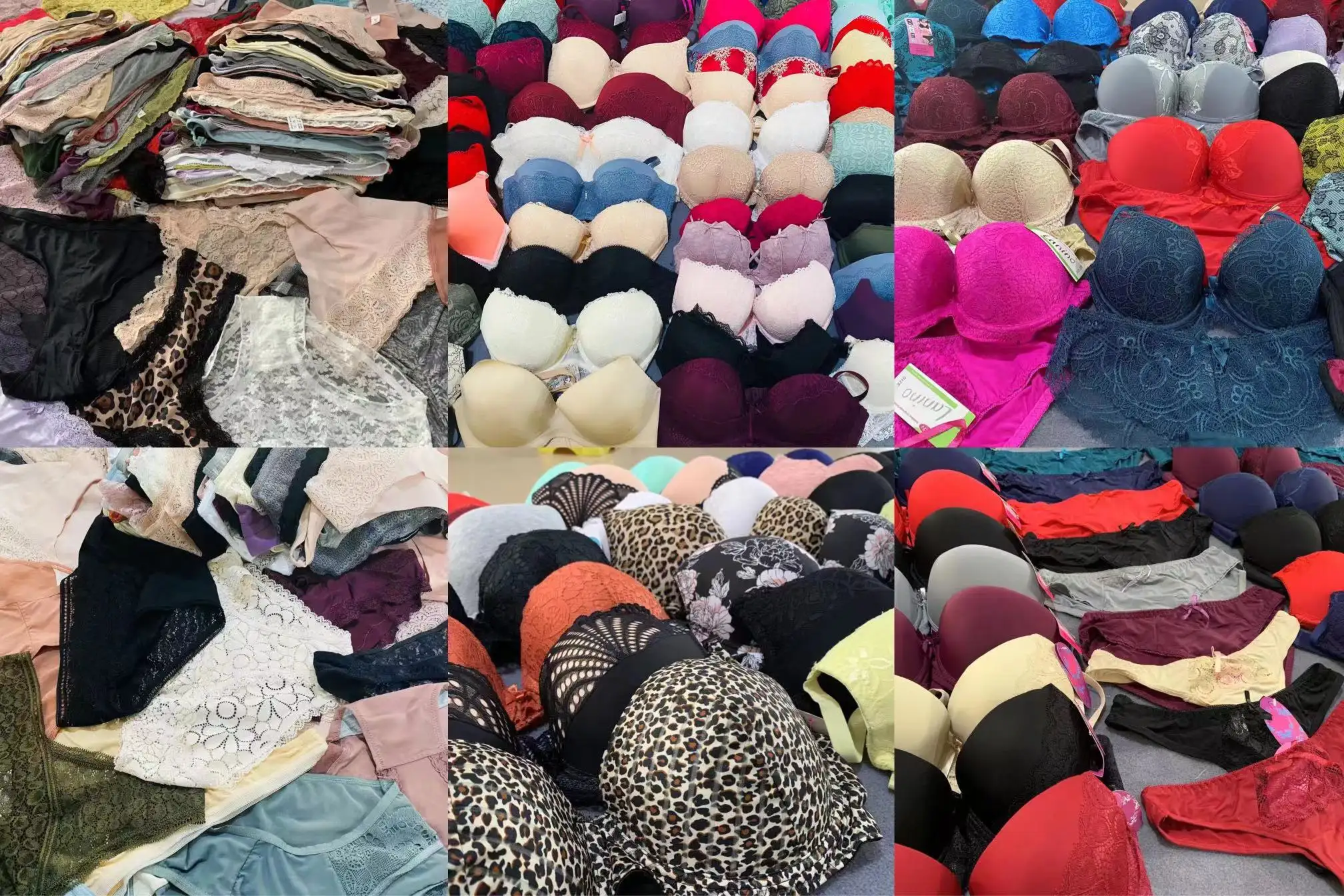 Apparel Stock Women Bras In Bale Total 608pcs Mix Style Stock Underwear Ladies Sexy Lingerie Panties Set Overruns Bras