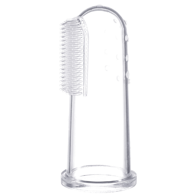 High Quality Silicone Soft Brush Massage Children Teeth Clear Baby Finger Toothbrush