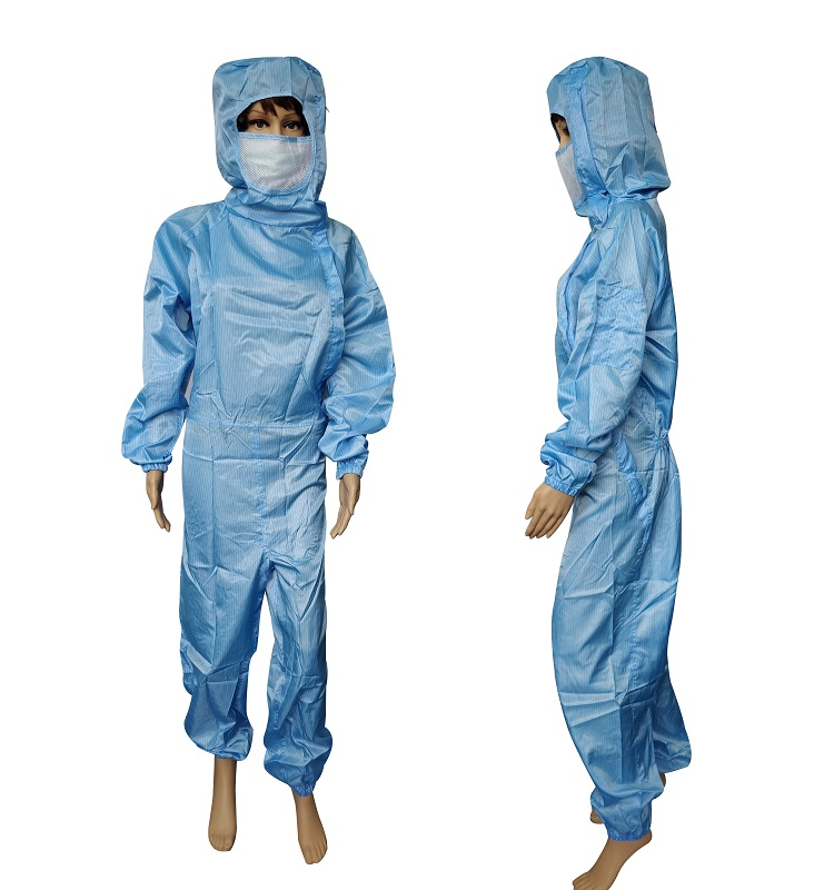ALLESD Unisex Safety Protection Work Clothes ESD Jumpsuit Anti-static Clean Room Coverall