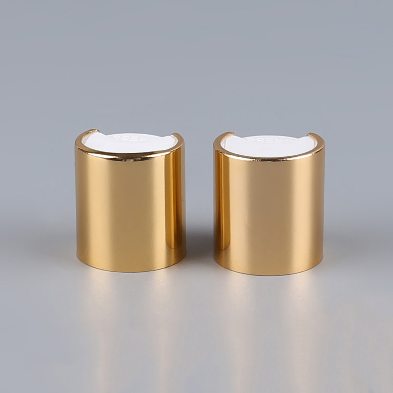 Wholesale 18/415 gold aluminum disc top cap screw bottle cap