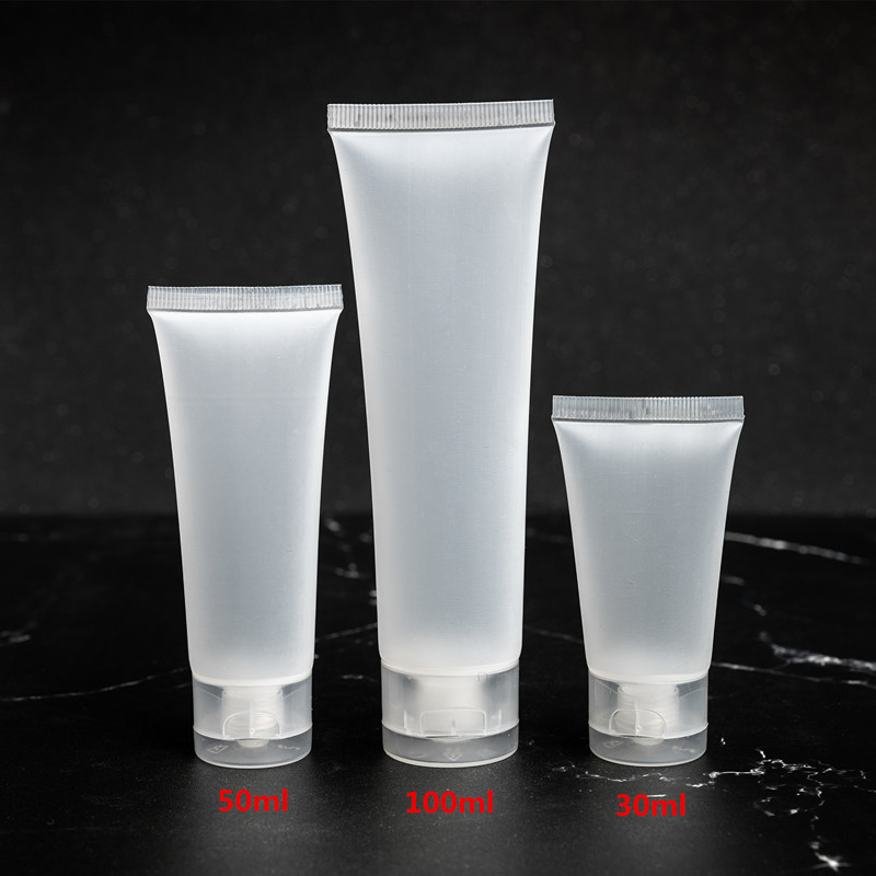 Empty CC cream body lotion transparent plastic soft tube cosmetic containers 5 ml 10 ml 15 ml 20 ml 30 ml 50 ml 100 ml