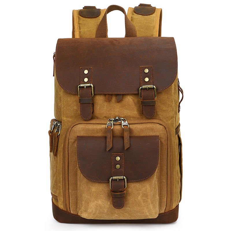 Custom Waterproof Leisure Fashion Canvas Photography Camera Bags Backpack Bag