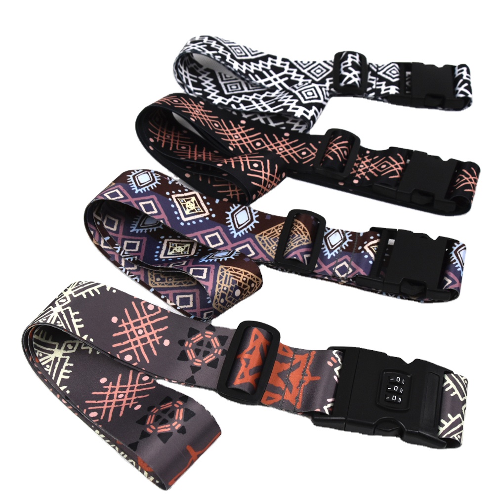 Fashion Custom Made Travel Bag Strap Luggage Belt with Lock