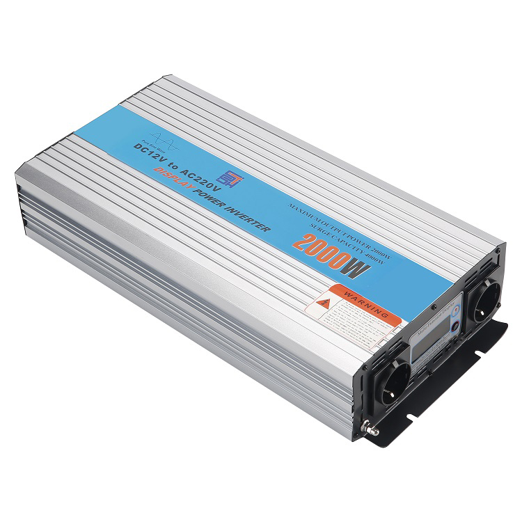 Digital Europe Socket DC 12V 24V To AC 110V 220V 2000 Watt Inverter Pure Sine Wave 2000W Power Inverter