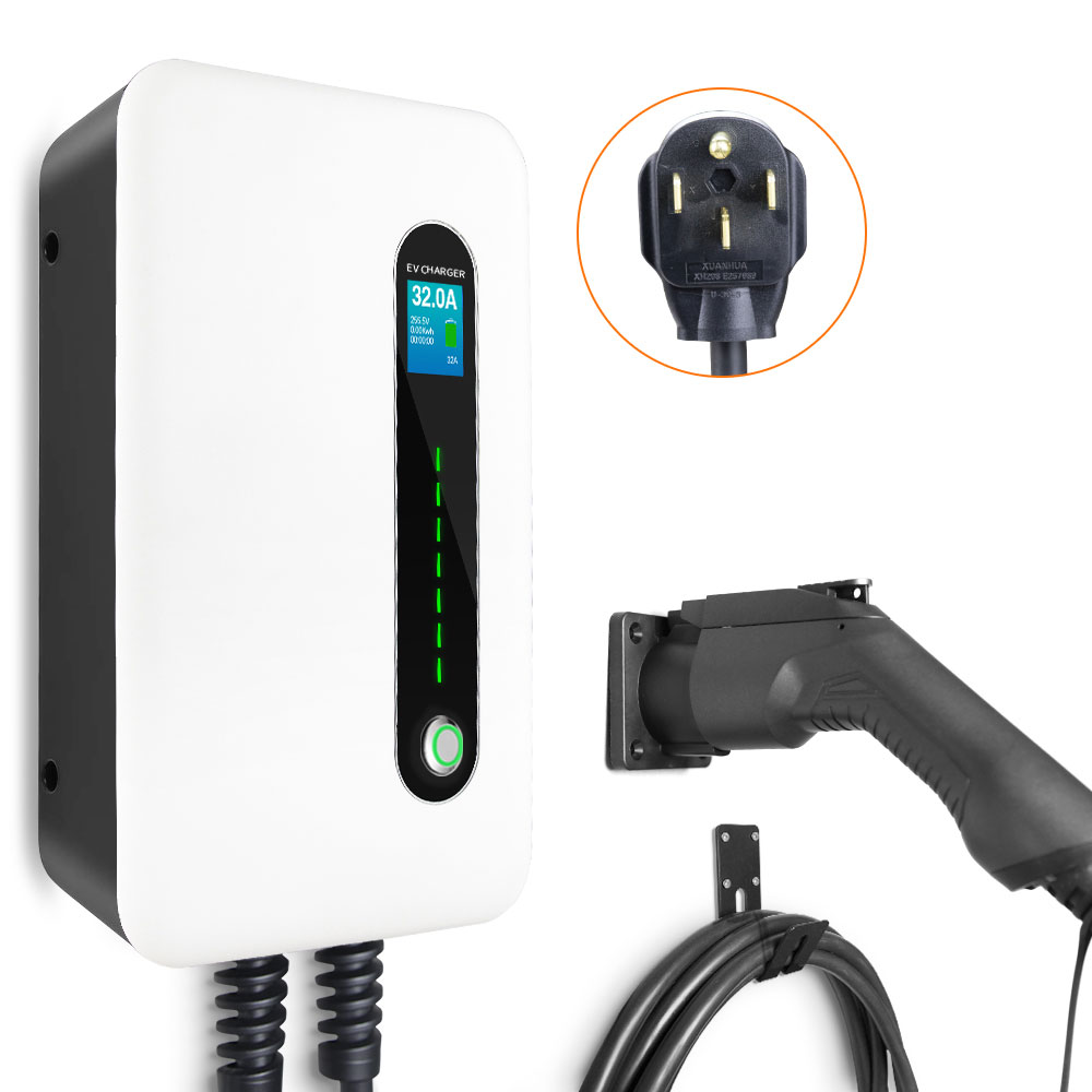 Workersbee 10-32A current adjustable home evse portable ev charger type 2 iec 62196 electric car charger