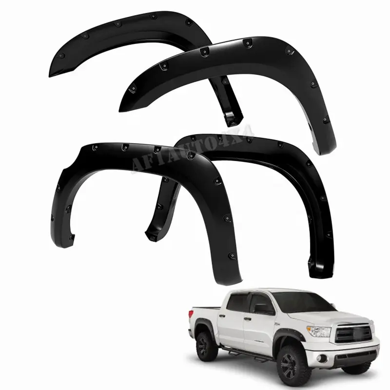 High Quality 4PCS Pocket Rivet Style Wheel Arch Fender Flares For Tundra 2007-2013 Year