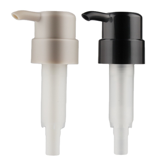 Matte External Lotion Pump Head Plastic PP Rotary Pump Head 33/410 Black Smooth Press Pump Head