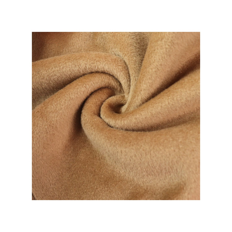 Brown single side50%wool%50viscose wool viscose woven fabric.